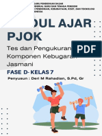 Modul Ajar Pendidikan Jasmani, Olahraga, Dan Kesehatan (PJOK) - Tes Dan Pengukuran Komponen Kebugaran Jasmani - Fase D