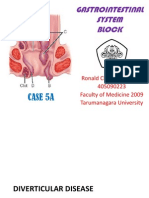 Gastrointestinal System Block: Case 5A