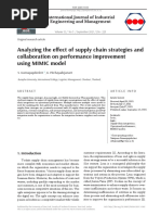 Analyzing The Effect of Supply Chain Strategies and Collaboration On Performance Improvement Using MIMIC Model