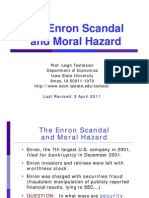 Enron Moral Hazard Case Study