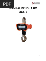 Crane Scales OCS-B Manual Usuario