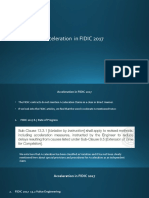 Lesson 18 Acceleration in FIDIC KM