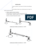 LP 5 - Distilarea Simplă. Distilarea La Presiune Redusă. Distilarea Fracţionată. Antrenarea Cu Vapori de Apă