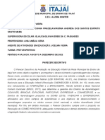 Avaliação Descritiva Alzira Winter Pré Vespertino de Agosto A Dezembro Corrigido