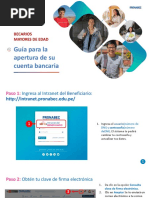 Guía para La Apertura de Su Cuenta Bancaria - Becarios Mayores de Edad