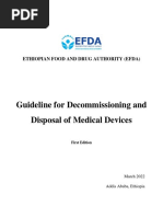 Medical Devices Decommissioning and Disposal Guideline