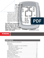 TREK INCITE 6i and 8i: Bicycle Computer Owner's Manual