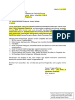 Format Surat Pengelolaan BMN - Satwil - Tanpa Persetujuan PB