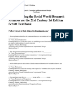 Understanding The Social World Research Methods For The 21st Century 1st Edition Schutt Test Bank Download