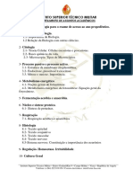 Proposta de Programa de Exam