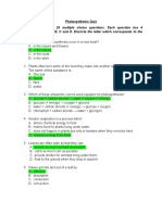 Photosynthesis Quiz Answers