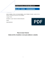 TRABALHO DISC FP087 A Ação Tutorial No Sistema Educativo