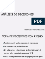 ANALISIS DE DECISIONES Con RIESGO