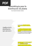 3.3 Metodología para La Distribución de Planta