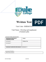 BSBMGT617-Written Test