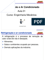 Aula 01 de Refrigeração e Ar Condicionado