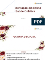 AULA 1 - Apresentação Disciplina Saúde Coletiva - 2021-1