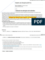 Entrega Da Avaliação - Trabalho Da Disciplina (AVA 2) EX