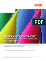 DLA Piper Offer of Employment A Guidance Note and Template Offer Letter