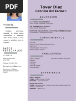 Gabriela Tovar Curriculum