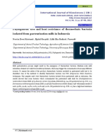 Phylogenetic Tree and Heat Resistance of