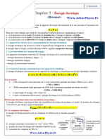 Cours 7 - L'énergie Électrique