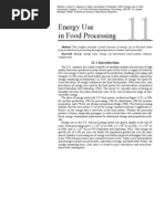 Energy Use in Food Processing