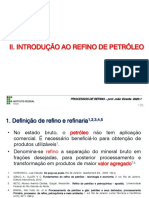 Ii. Introdução Ao Refino de Petróleo