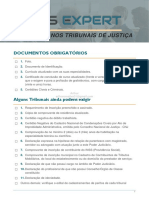 Lista para Cadastro Nos Tribunais de Justiça