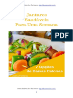 5-Jantares Saudaveis para Uma Semana