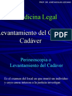 Levantamiento Del Cuerpo o Cadáver