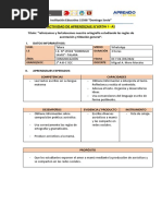 Actividad de Aprendizaje #6 - 2do Sec