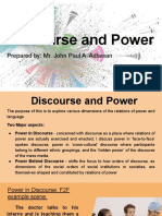 Discourse and Power