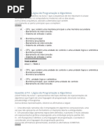 Lógica de Programação e Algoritmos - Apol 1