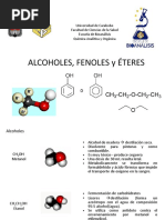 Alcoholes, Fenoles y Éteres