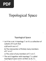 Topological Spaces