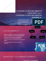 Construccion de Objeto Conceptual y Conceptual y Construccion de Objeto Empírico