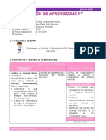 SESIÓN DE APRENDIZAJE Conocemos La Función Y Organización Del Sistema Nervioso