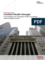 Nism and Crisil Certified Wealth Manager