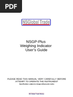 Manual NSGP Plus1 Global Trader