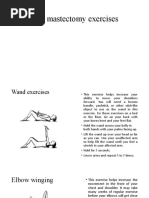 Post Mastectomy Exercises