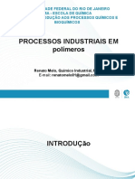 Processos Industriais em Polímeros - Aula - EQ