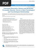 Functional Dissociative Seizures and Borderline Personality Disorder Review of Their Psychological and Neurobiological Relationships