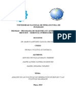 Analisis de Las Politicas de Generación de Empleo y Las Politicas Salariales