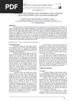 Compressive Strength of Concrete Using Lateritic Sand and Quarry Dust As Fine Aggregate