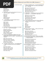 911 - Gerunds and Infinitives Advanced Level Mcqs Test With Answers 1