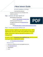 Automation New Joiners Guide