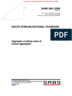 SANS5841 - Aggregate Crushing Value of Coarse Aggregates