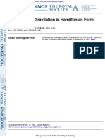 Dirac The Theory of Gravitation in Hamiltonian Form