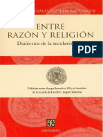 Habermas y Ratzinger (1929) Entre Razón y Religión